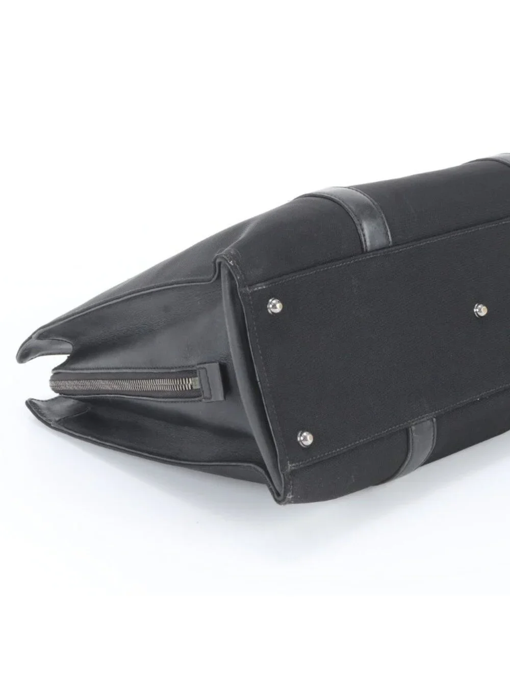 Gucci Leather Nylon Business Bag Document Bag Black